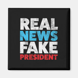 Imán Camisas anti Trump Noticias reales Falsas Camisa d