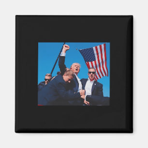 Imán Camisas con disparo Trump Disparan a la camiseta T