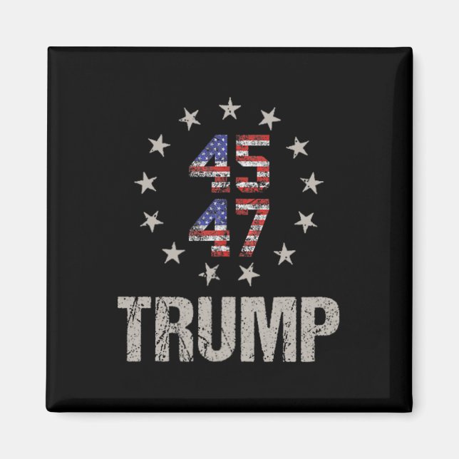 Imán Camisas de Donald Trump 47 Presidente De Estados U (Frente)