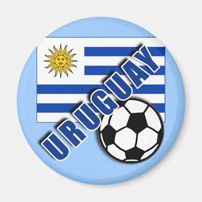 Imán Camisas de los hinchas del fútbol mundial URUGUAY (Frente)