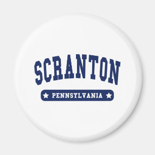 Imán Camisas de té estilo Colegio Scranton Pensilvania