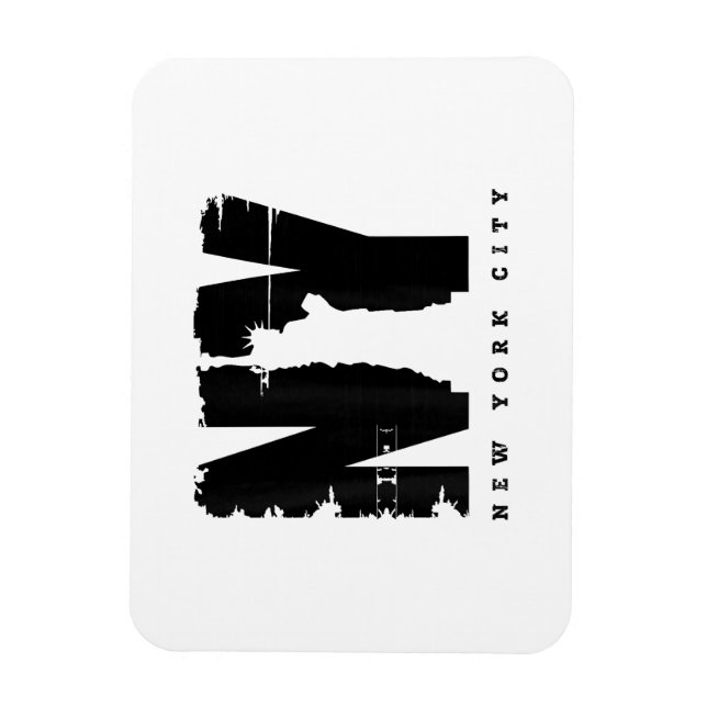 Imán Camisas de té estilo Nueva York, Nueva York (Vertical)