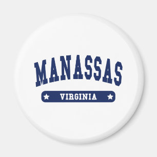 Imán Camisas de té Manassas Virginia College Style