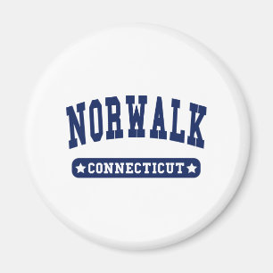 Imán Camisas estilo camiseta Norwalk Connecticut Colleg