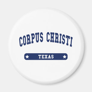 Imán Camisas estilo Colegio de Texas Corpus Christi