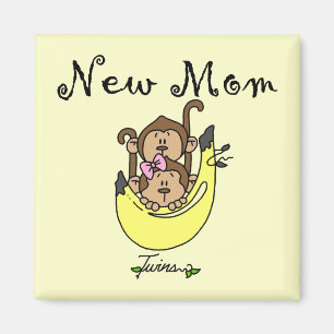 Imán Camisas Twin Boy y Chica New Mom