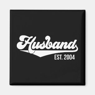 Imán Camiseta 20 Aniversario Boda Esposo Est 2004.