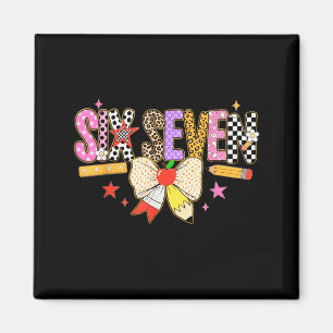 Imán Camiseta 67 para maestros 67 Meme Mujeres Maestra