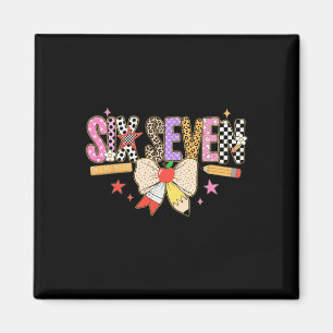 Imán Camiseta 67 para maestros 67 Meme mujeres Maestra