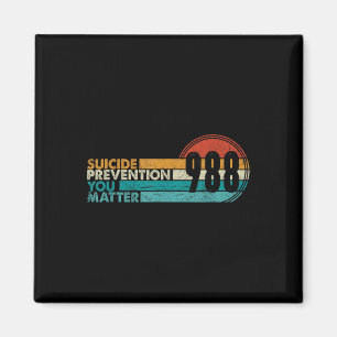 Imán Camiseta 988 Línea de Prevención del Suicidio 988