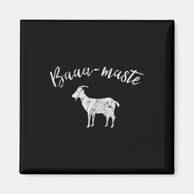 Imán Camiseta Aa-maste Cabra Yoga  (Frente)
