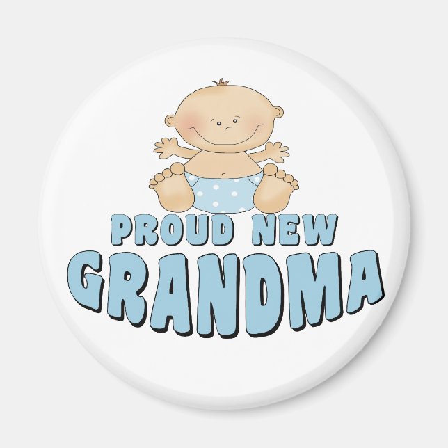 Imán Camiseta Abuela Nueva ORGULLOSA (Frente)