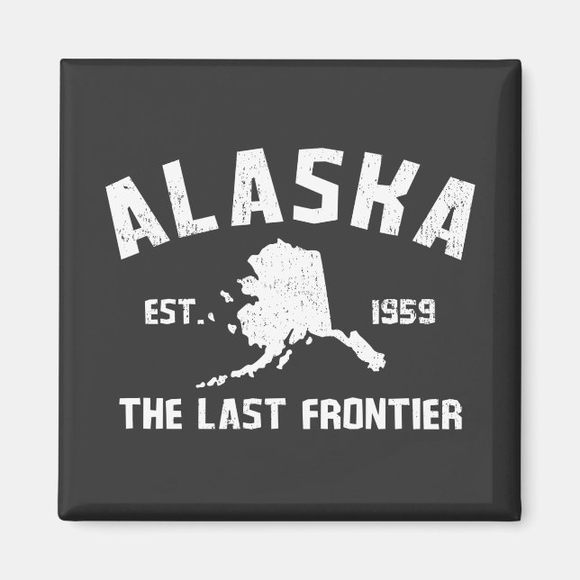Imán Camiseta Alaska The Last Frontier (Frente)