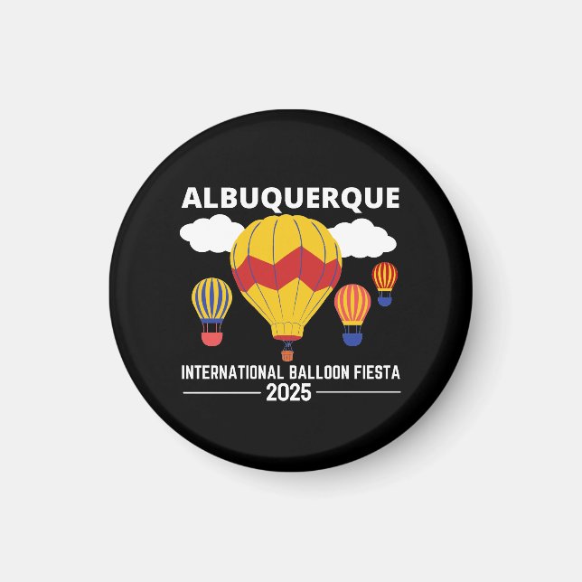 Imán Camiseta Albuquerque Balloon Fiesta 2025 (Frente)