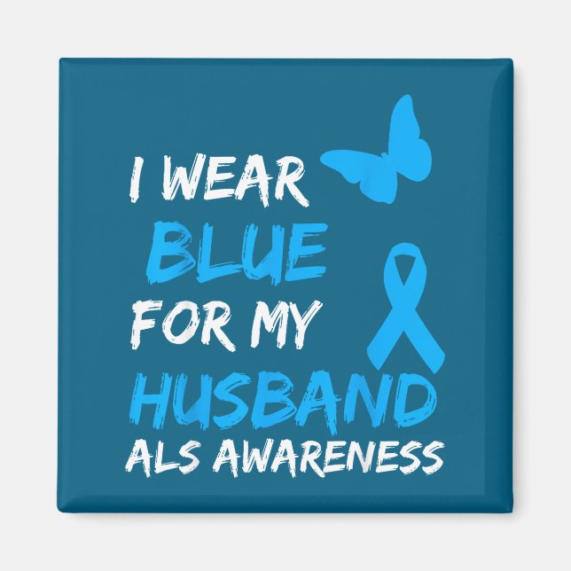 Imán Camiseta Als Conciencia Azul Marido (Frente)