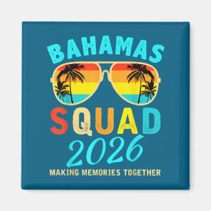 Imán Camiseta Bahamas Vacation Squad Familia Amigos