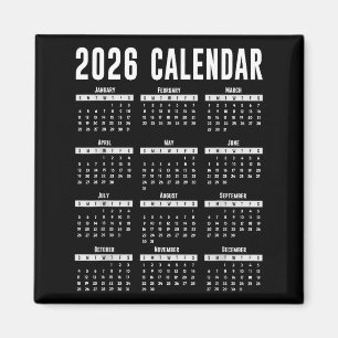 Imán Camiseta Calendario 2026 Calendario 26 2026