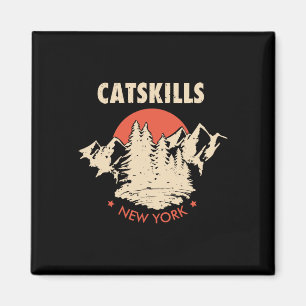 Imán Camiseta Catskills Nueva York Ny Senderismo Montañ