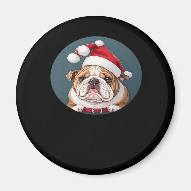 Imán Camiseta Clásica de Merry Woofmas_1 (Frente)