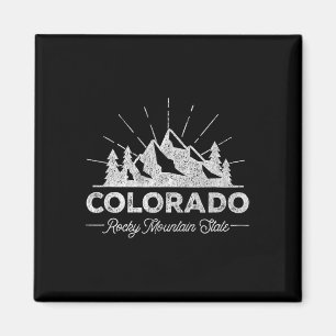 Imán Camiseta Colorado Vintage Diseño Retro Tee de Send