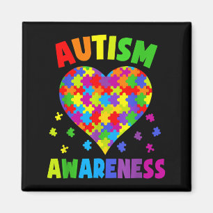 Imán Camiseta Conciencia del Autismo del Mundo del Cora