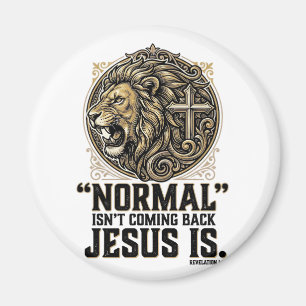 Imán Camiseta Cristiana Cruz León Jesús Está Volviendo