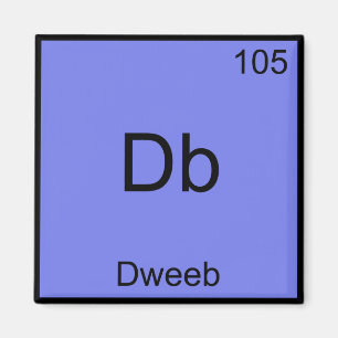 Imán Camiseta Db - Símbolo de Elemento de Química Diver