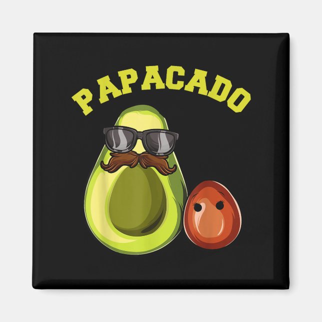 Imán Camiseta de aguacate para hombres, anuncio de emba (Frente)