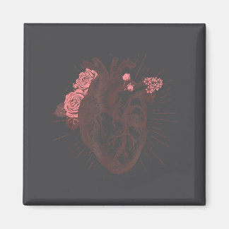 Imán Camiseta de anatomía del corazón humano anatómico