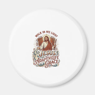 Imán Camiseta de ánimo de discapacidad de Jesús Inspira