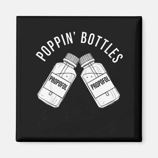 Imán Camiseta de Año Nuevo, Botellas Png de Enfermera P (Frente)