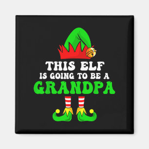 Imán Camiseta de anuncio de bebé Navidad Este duende va