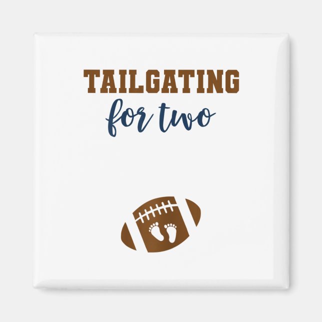 Imán Camiseta de anuncio de embarazo de fútbol femenino (Frente)