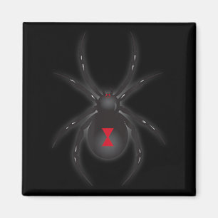 Imán Camiseta de Araña Viuda Negra