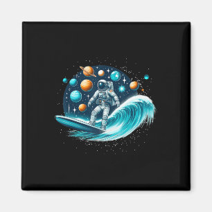Imán Camiseta de astronauta surfista luna espacio Galax