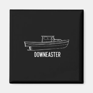 Imán Camiseta de barco de pesca de langosta Downeaster 