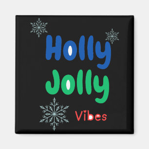 Imán Camiseta de bebé audaz Holly Jolly