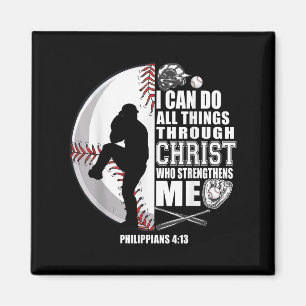 Imán Camiseta de béisbol niños Chicas Christian Jesus B
