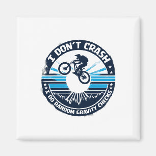 Imán Camiseta de bicicleta de ciclismo No me estrello H