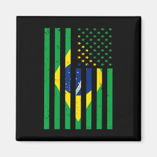 Imán Camiseta de Brasil Soccer Usa América Flag Jersey