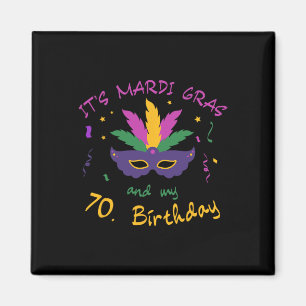 Imán Camiseta de Celebración del Carnaval de Mardi Gras