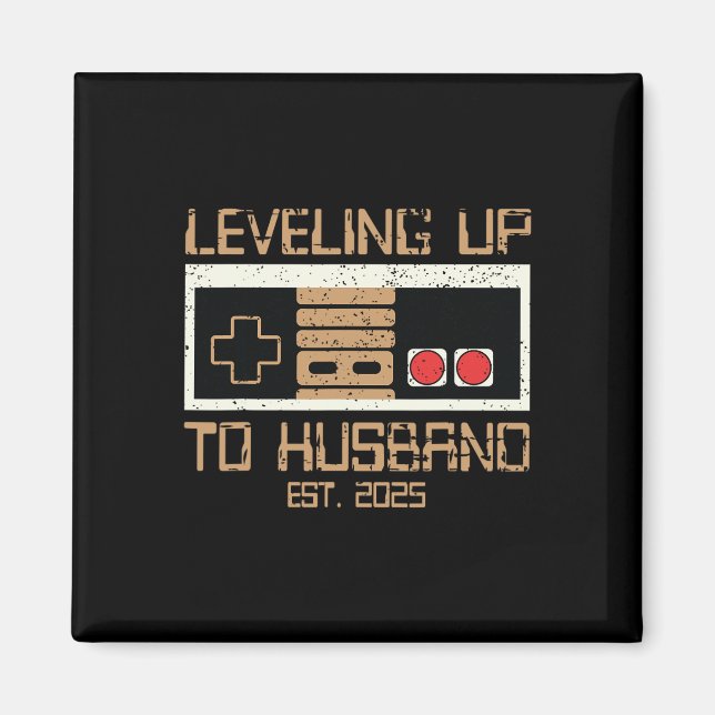 Imán Camiseta de compromiso para el novio gamer subiend (Frente)