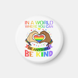 Imán Camiseta de Conciencia de Igualdad de Arcoiris de