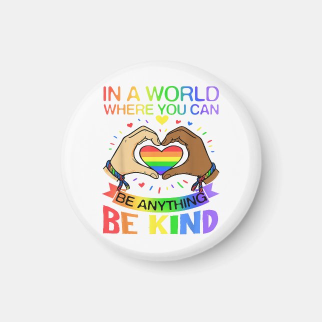 Imán Camiseta de Conciencia de Igualdad de Arcoiris de  (Frente)