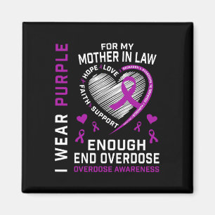 Imán Camiseta de conciencia sobre sobredosis suficiente