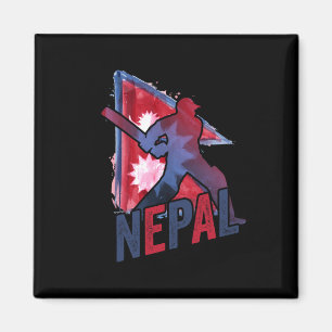 Imán Camiseta de críquet de Nepal partidario de la band