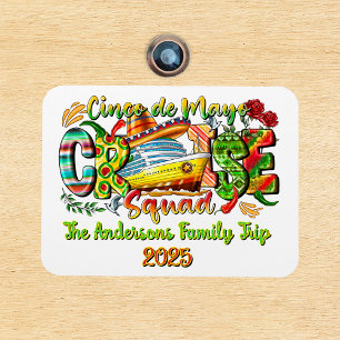 Imán Camiseta de crucero Cinco De Mayo con nombre y año