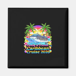 Imán Camiseta de Crucero por el Caribe con Familia y Am