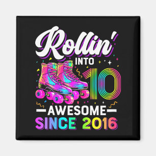 Imán Camiseta de cumpleaños número 10 para niña de 10 a