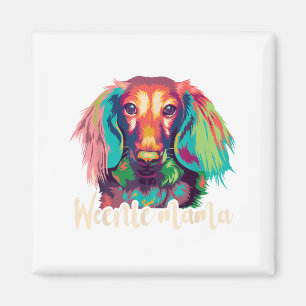 Imán Camiseta de Dachshund Mujer Weenie Mama Perro Wien